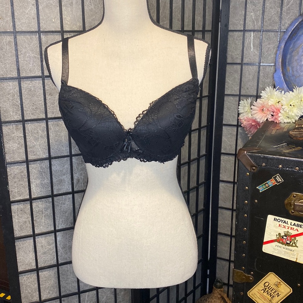 Black Lace Bra